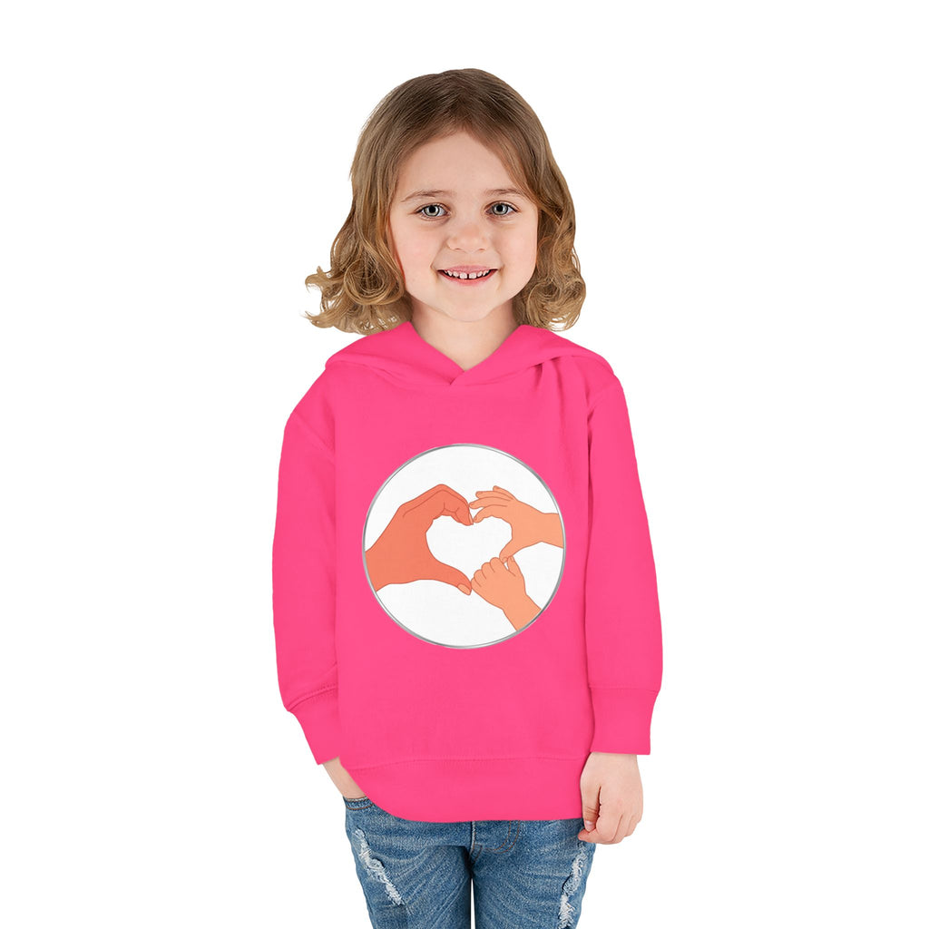 Bestie Heart Hands Toddler Hoodie | Matchy Mums