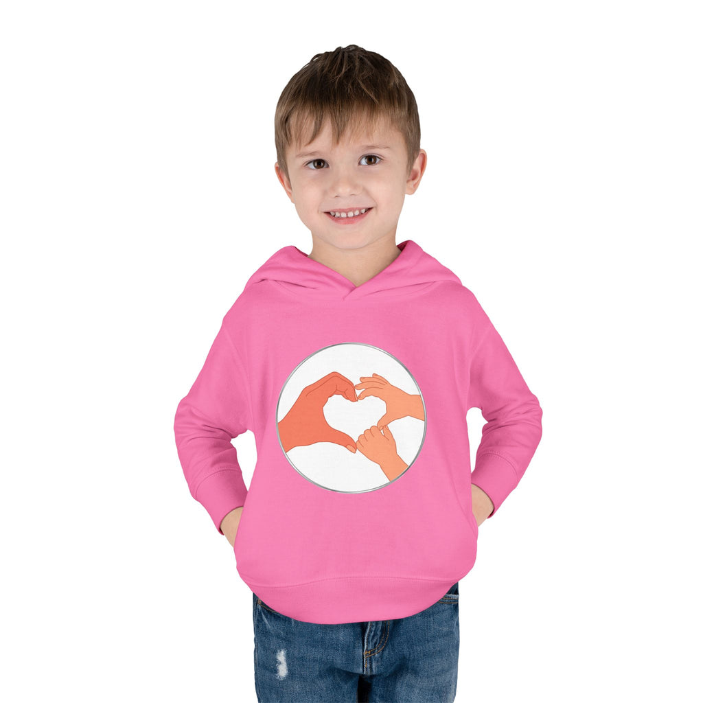 Bestie Heart Hands Toddler Hoodie | Matchy Mums