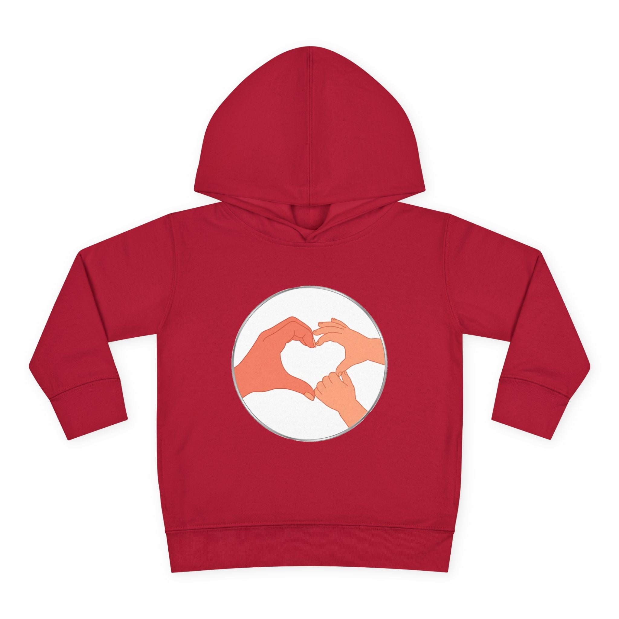 Bestie Heart Hands Toddler Hoodie | Matchy Mums