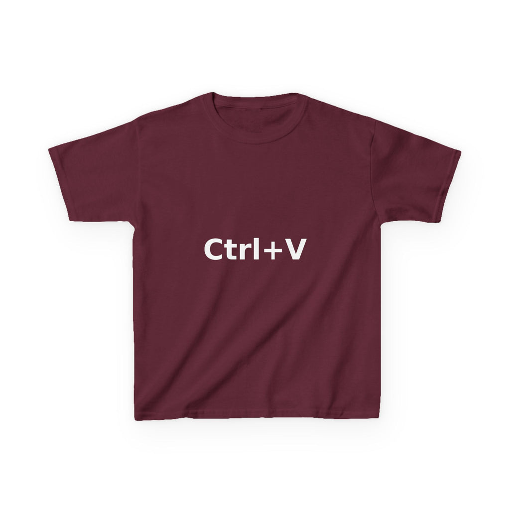 Ctrl+V Kids T-Shirt (Dark) | Matchy Mums
