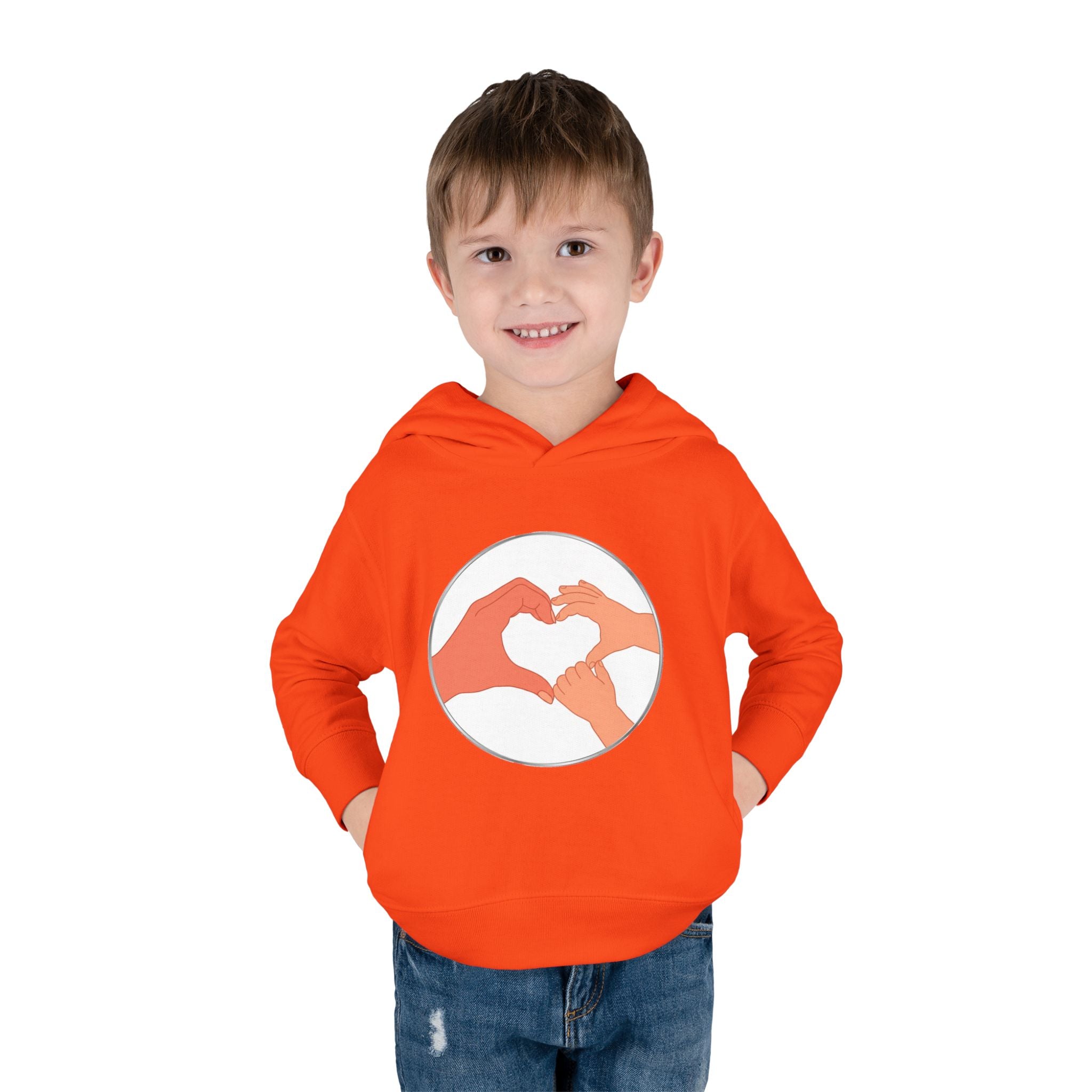 Bestie Heart Hands Toddler Hoodie | Matchy Mums