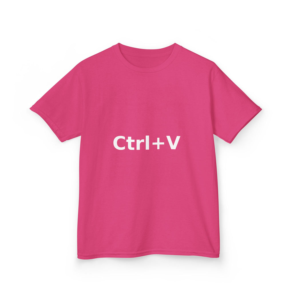 Ctrl+V Kids T-Shirt (Dark) | Matchy Mums