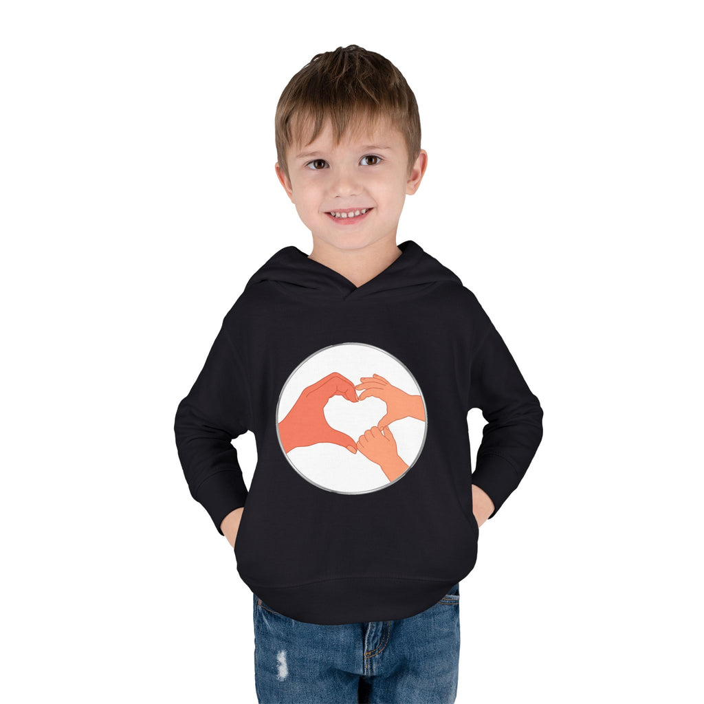 Bestie Heart Hands Toddler Hoodie | Matchy Mums