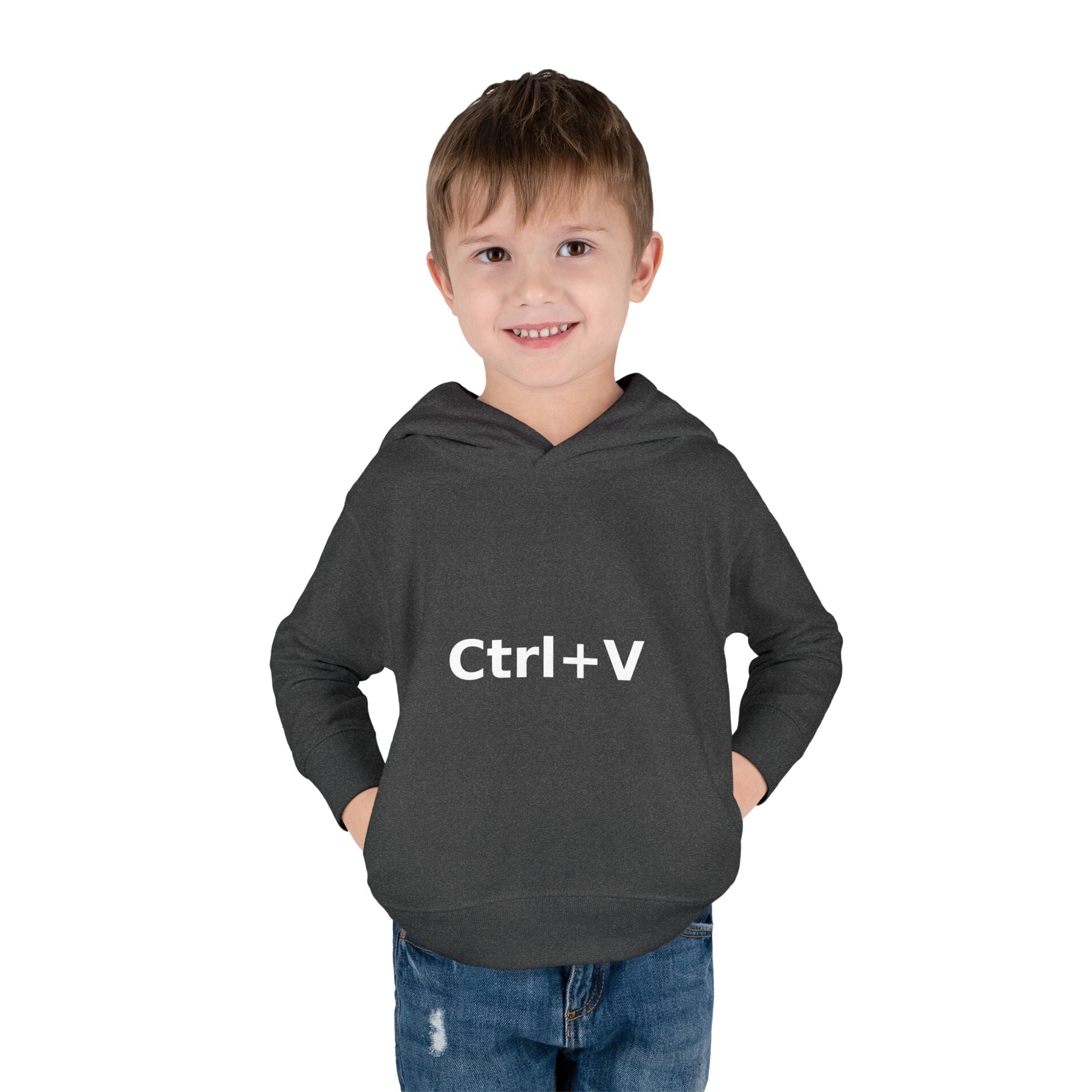 Ctrl+V Toddler Hoodie (Dark) | Matchy Mums