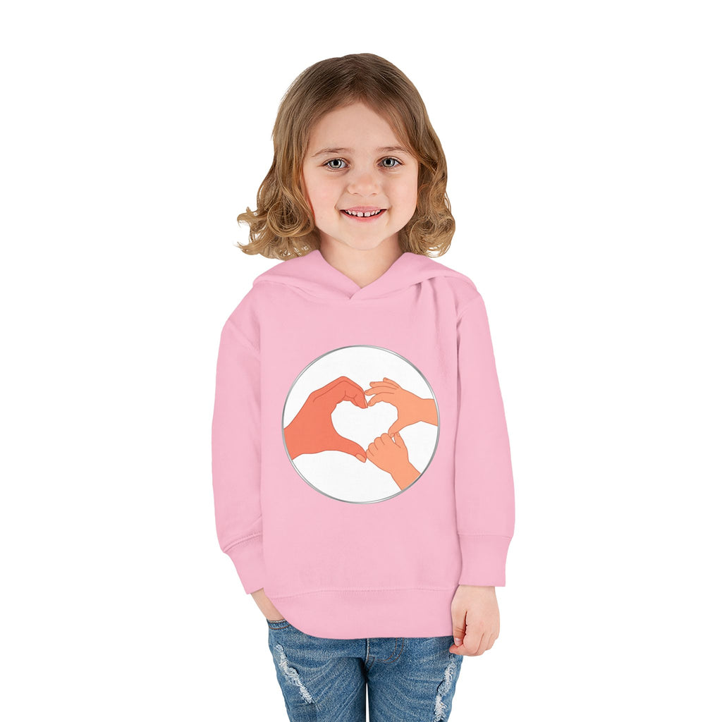 Bestie Heart Hands Toddler Hoodie | Matchy Mums