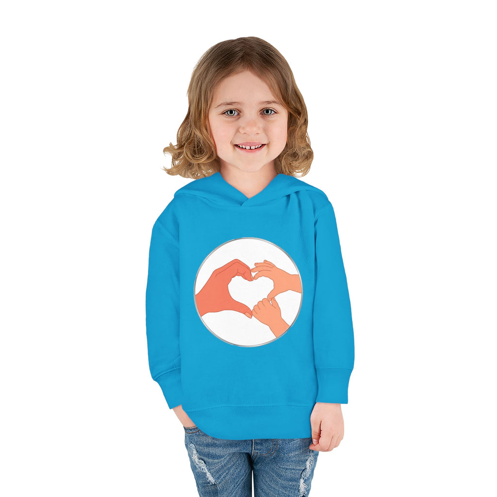 Bestie Heart Hands Toddler Hoodie | Matchy Mums