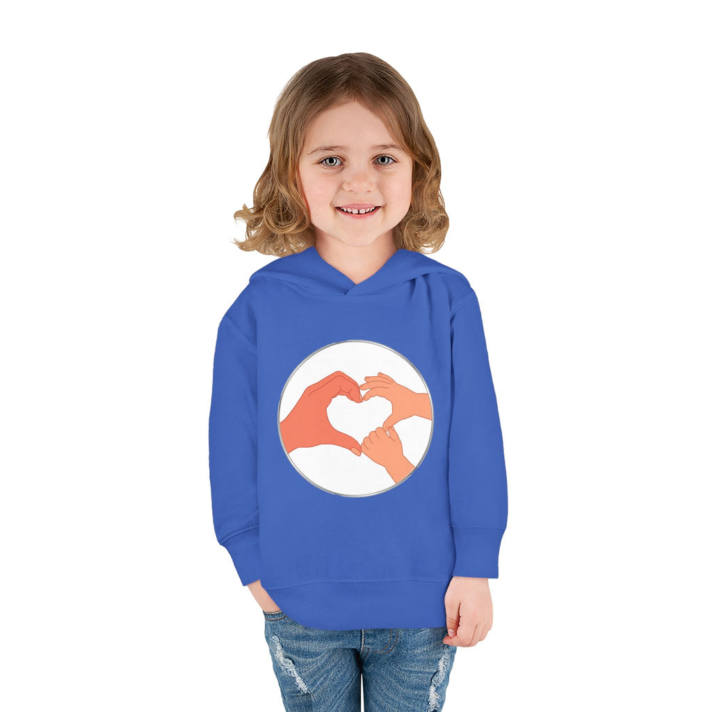 Bestie Heart Hands Toddler Hoodie | Matchy Mums