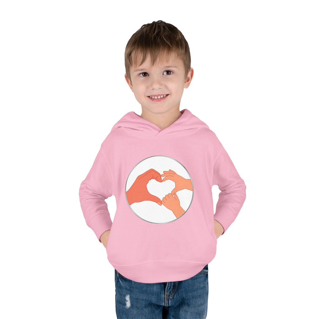 Bestie Heart Hands Toddler Hoodie | Matchy Mums