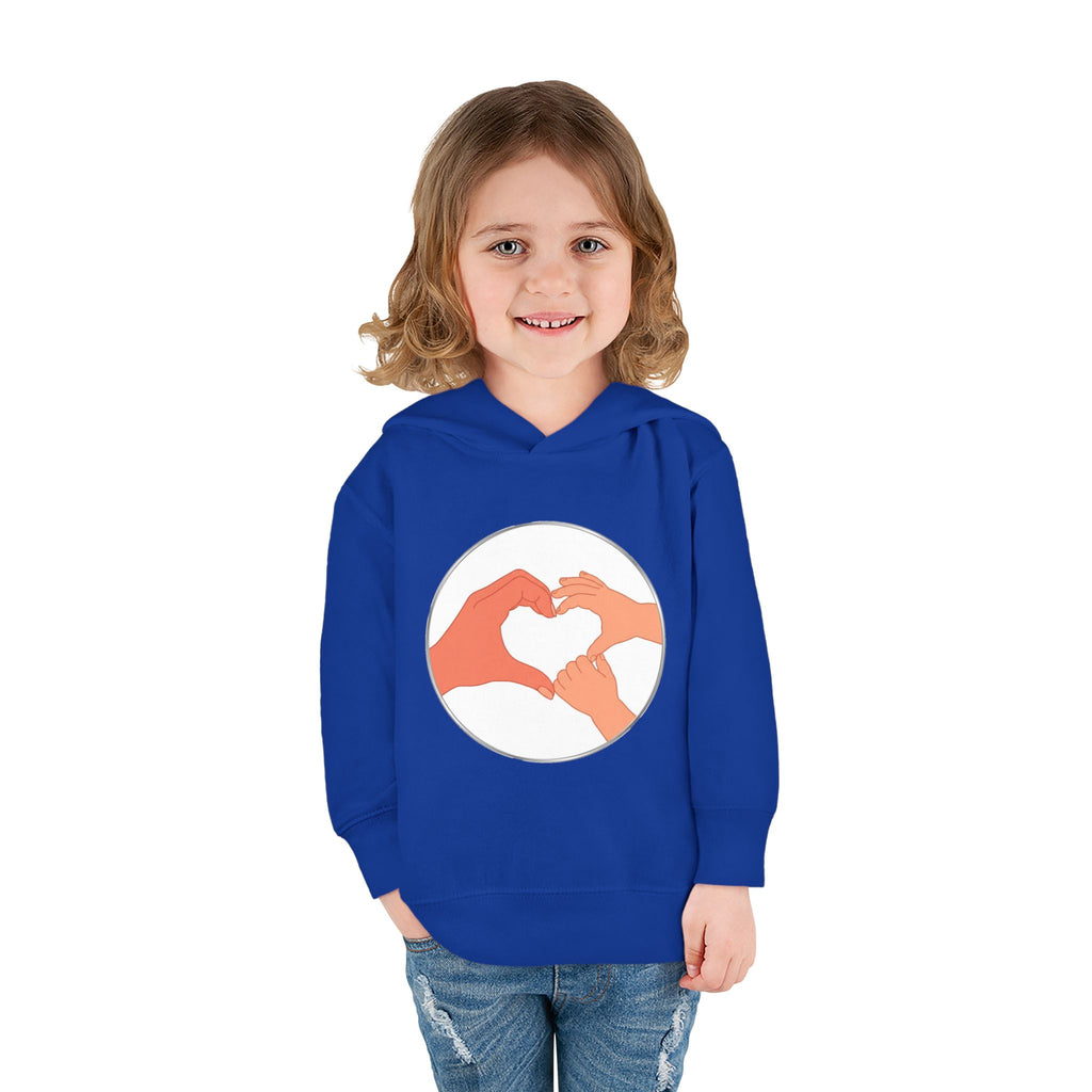 Bestie Heart Hands Toddler Hoodie | Matchy Mums