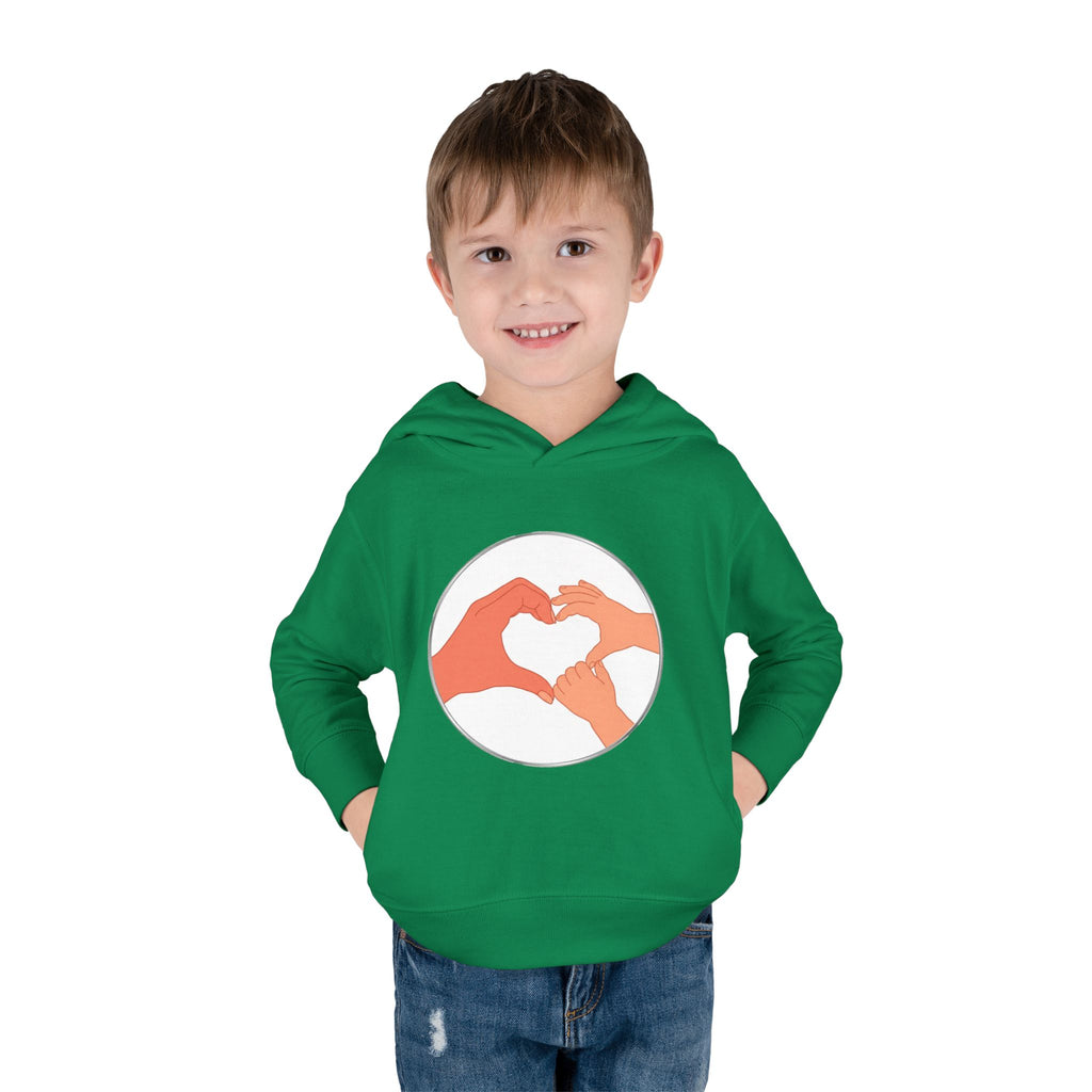 Bestie Heart Hands Toddler Hoodie | Matchy Mums