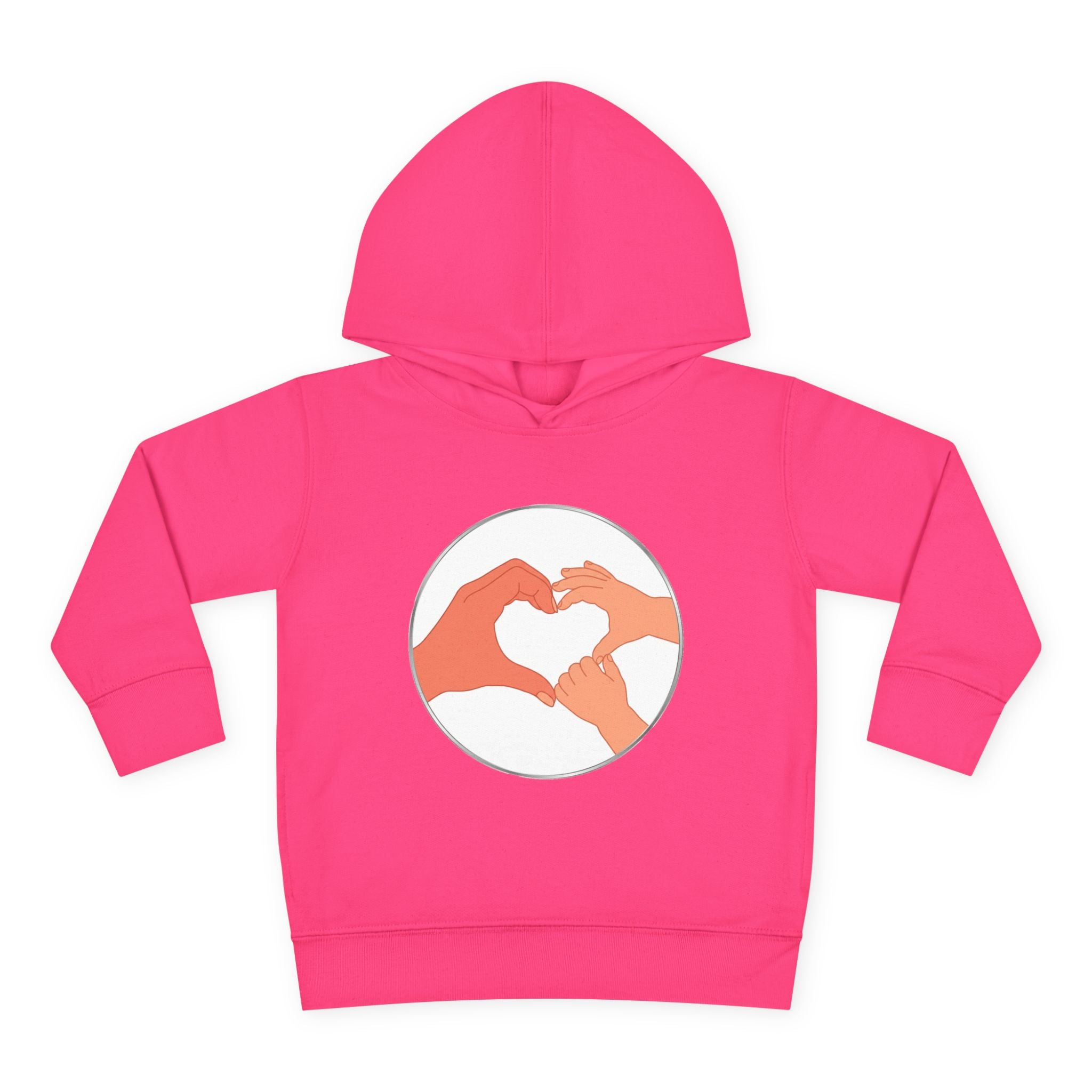 Bestie Heart Hands Toddler Hoodie | Matchy Mums