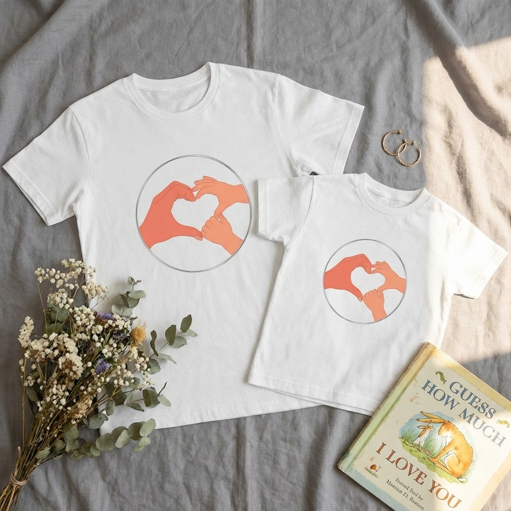 Bestie Bundle: Bestie Heart Hands T-Shirt + Bestie Heart Hands Kids T-Shirt