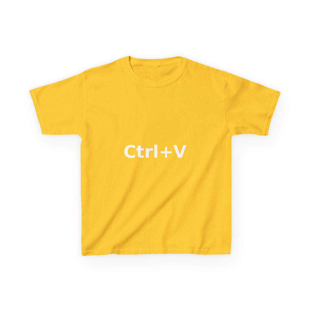Ctrl+V Kids T-Shirt (Dark) | Matchy Mums