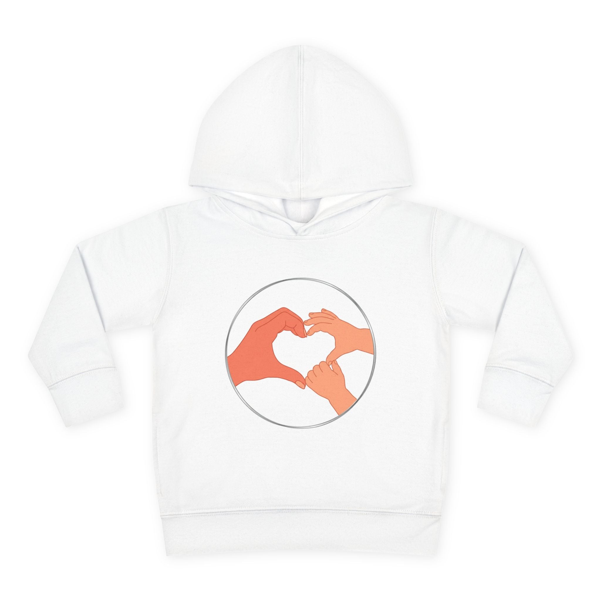 Bestie Heart Hands Toddler Hoodie | Matchy Mums