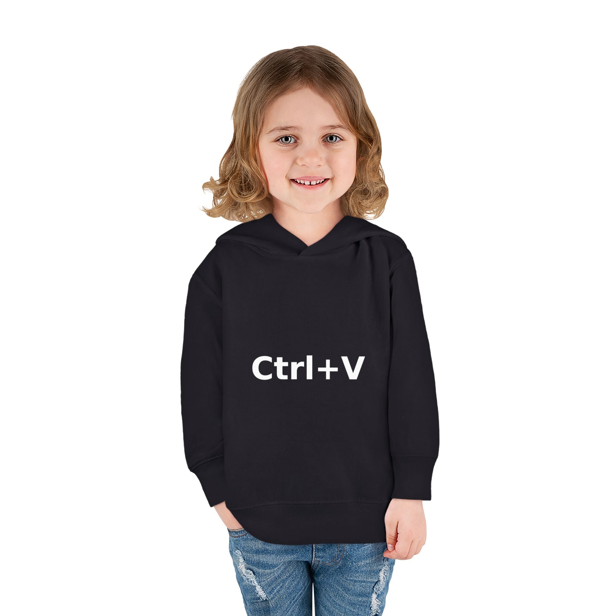 Ctrl+V Toddler Hoodie (Dark) | Matchy Mums