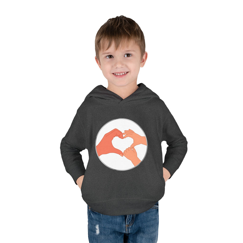 Bestie Heart Hands Toddler Hoodie | Matchy Mums