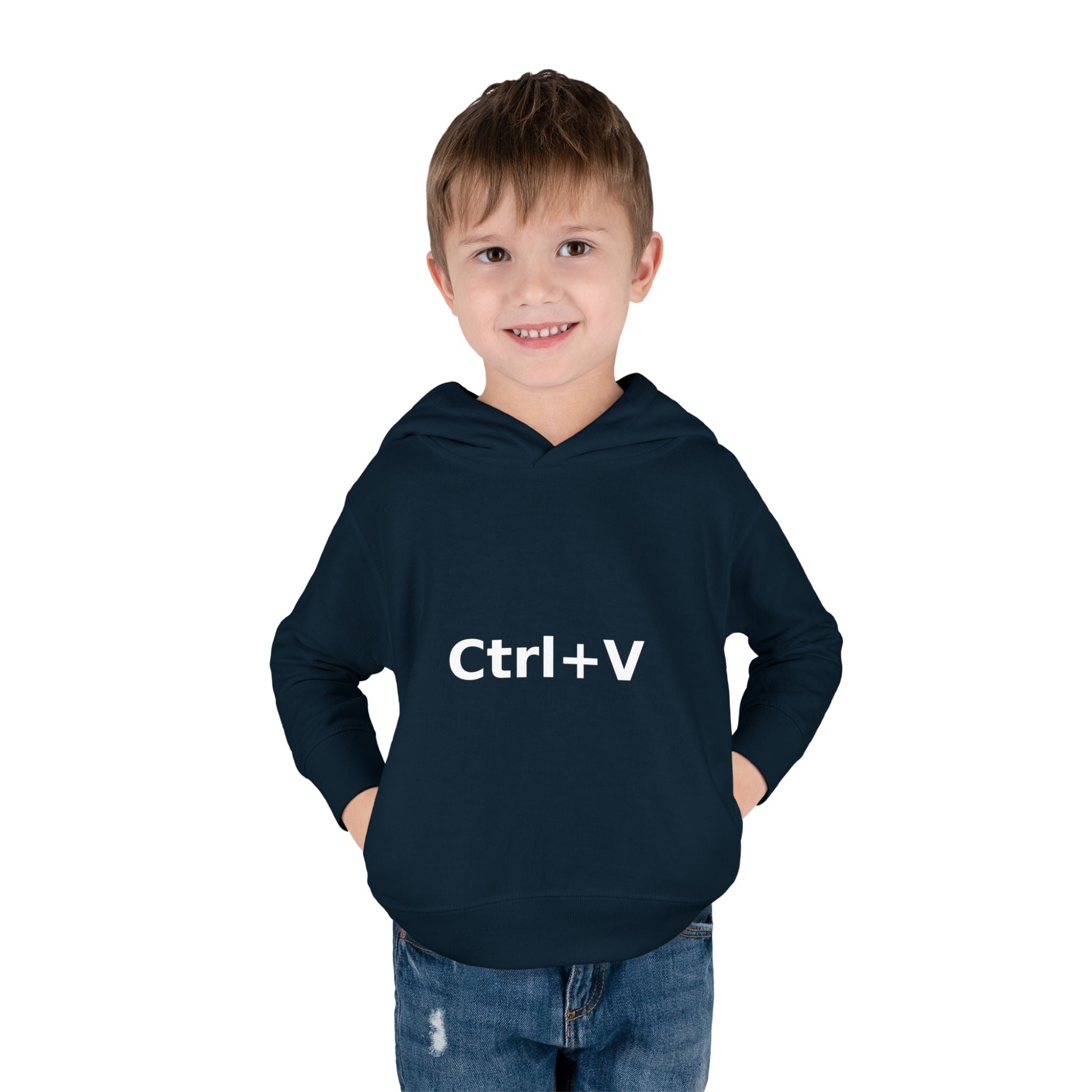 Ctrl+V Toddler Hoodie (Dark) | Matchy Mums