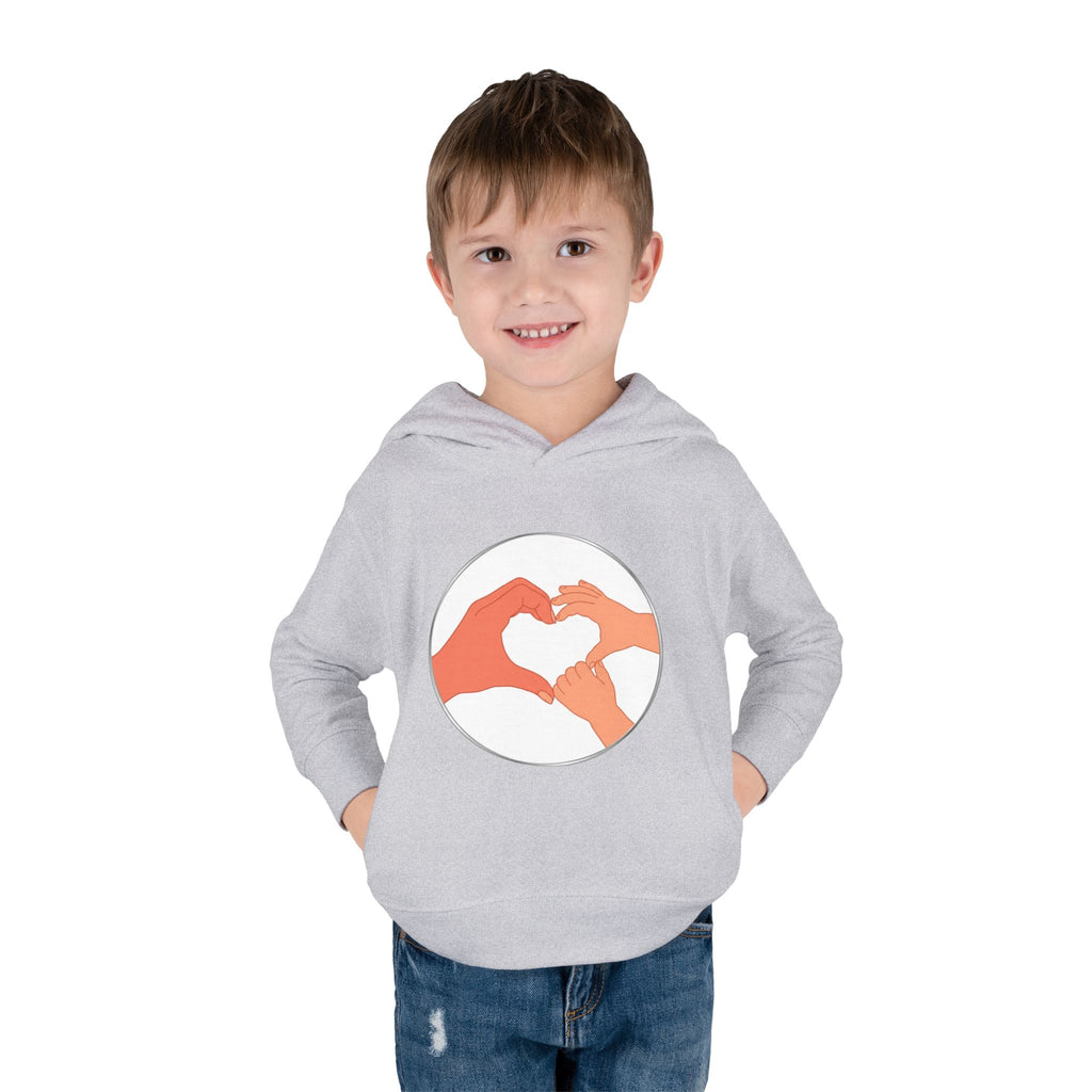 Bestie Heart Hands Toddler Hoodie | Matchy Mums