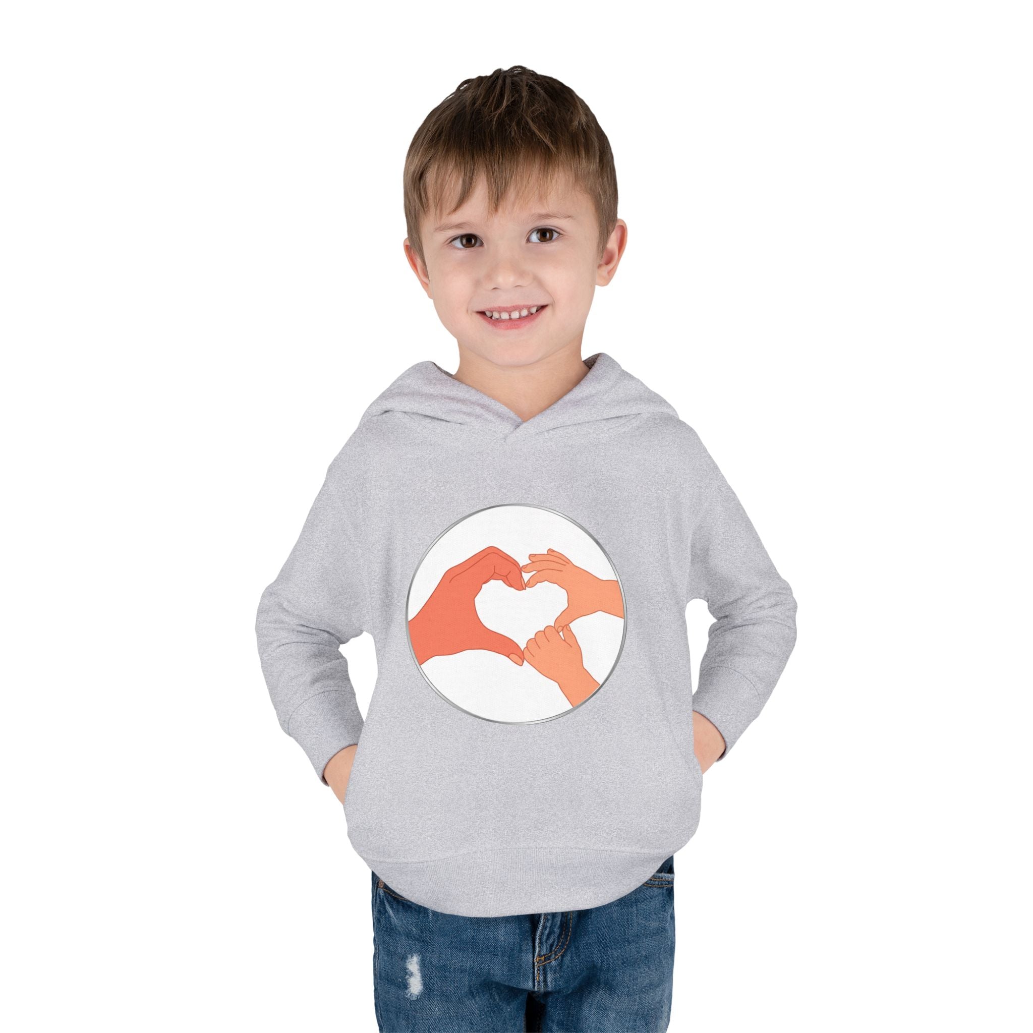 Bestie Heart Hands Toddler Hoodie | Matchy Mums