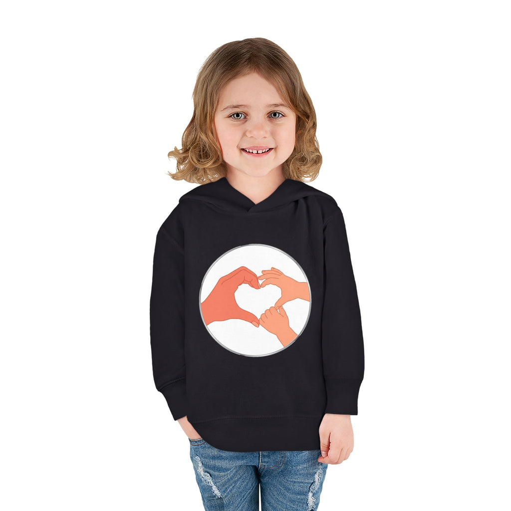 Bestie Heart Hands Toddler Hoodie | Matchy Mums