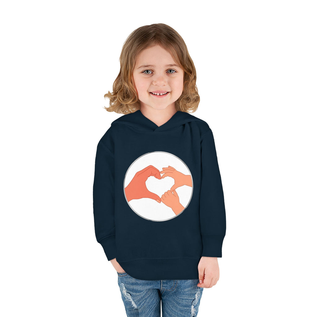 Bestie Heart Hands Toddler Hoodie | Matchy Mums