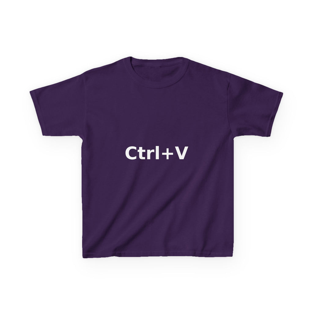 Ctrl+V Kids T-Shirt (Dark) | Matchy Mums