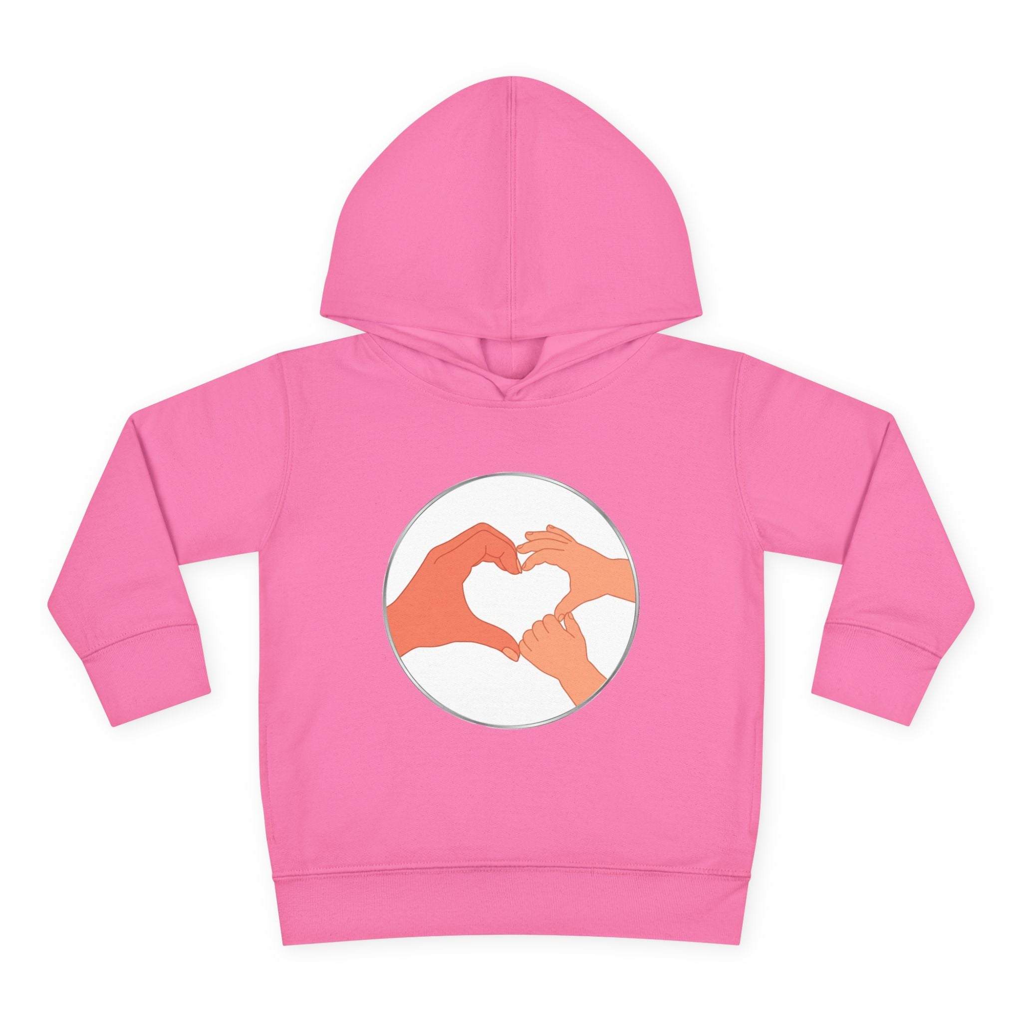 Bestie Heart Hands Toddler Hoodie | Matchy Mums