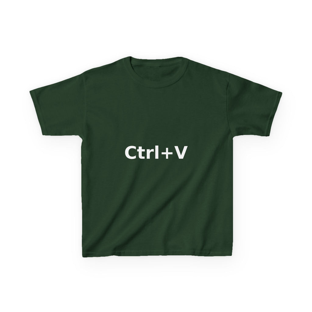 Ctrl+V Kids T-Shirt (Dark) | Matchy Mums