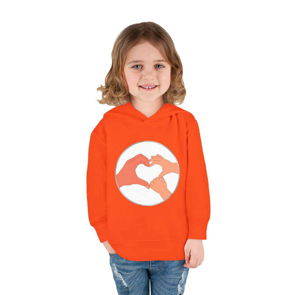 Bestie Heart Hands Toddler Hoodie | Matchy Mums