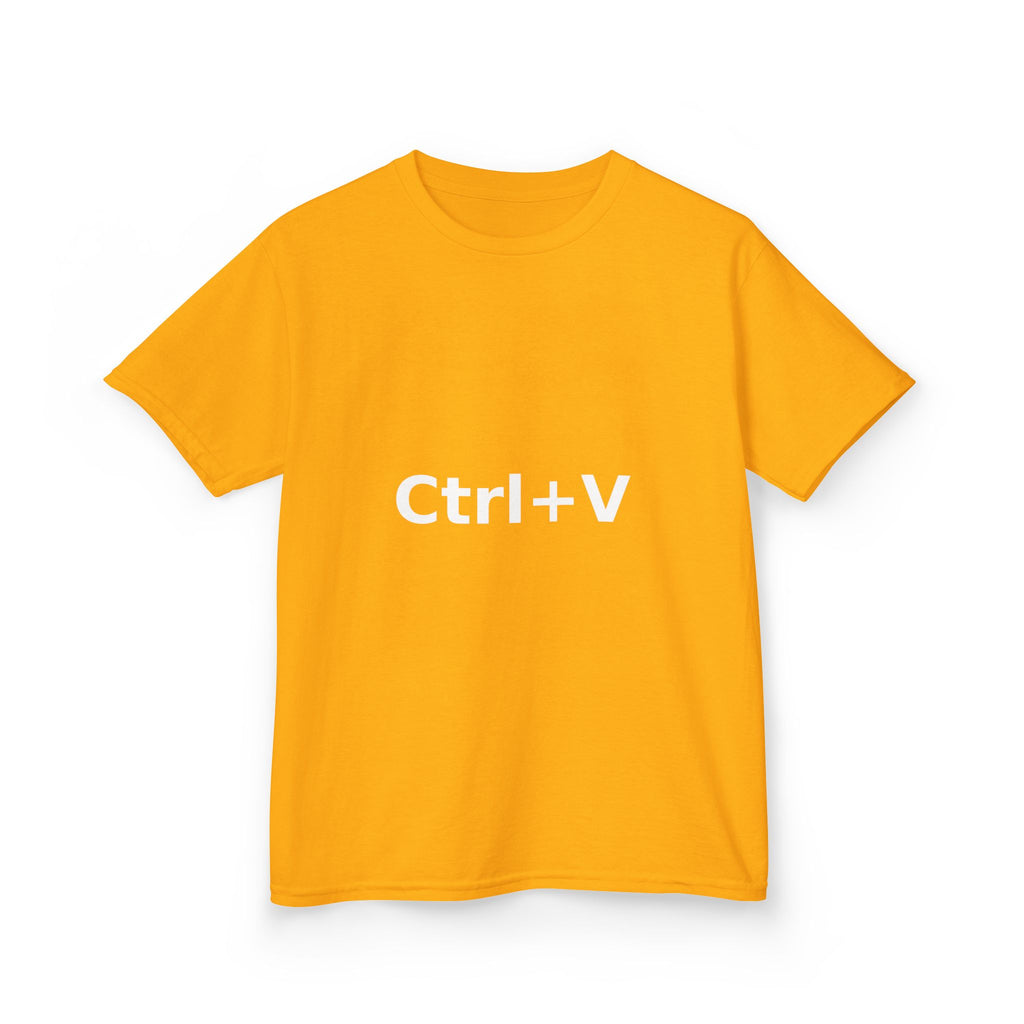 Ctrl+V Kids T-Shirt (Dark) | Matchy Mums
