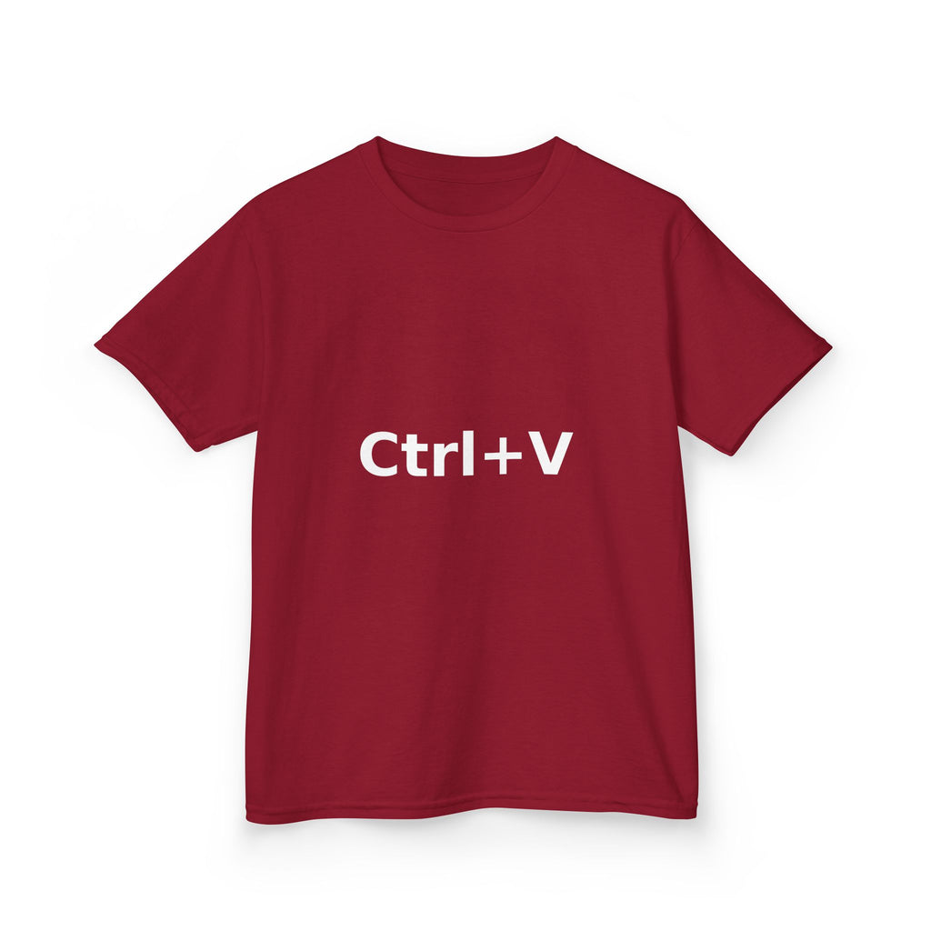 Ctrl+V Kids T-Shirt (Dark) | Matchy Mums