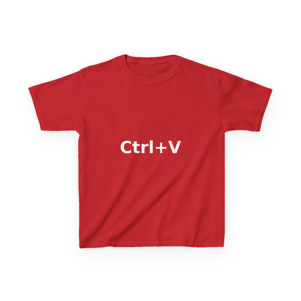 Ctrl+V Kids T-Shirt (Dark) | Matchy Mums