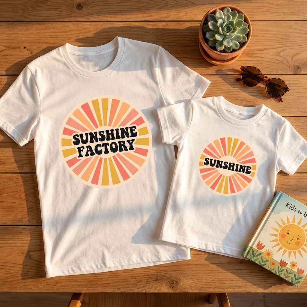 Sunshine Bundle: Sunshine Factory T-Shirt + Sunshine Kids T-Shirt