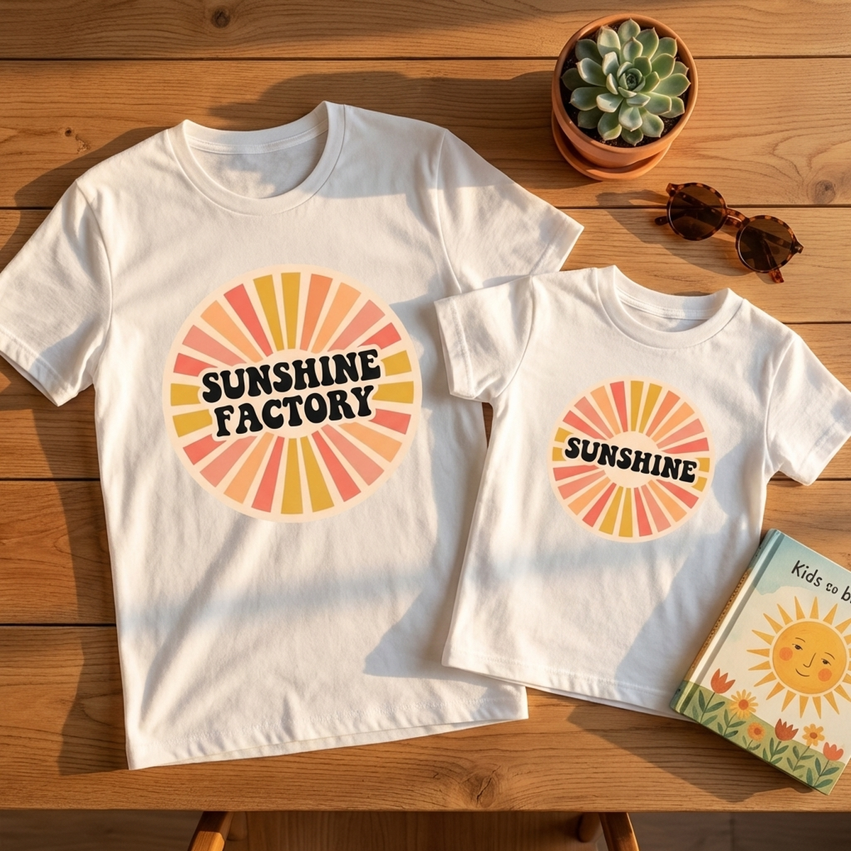 Sunshine Bundle: Sunshine Factory T-Shirt + Sunshine Kids T-Shirt