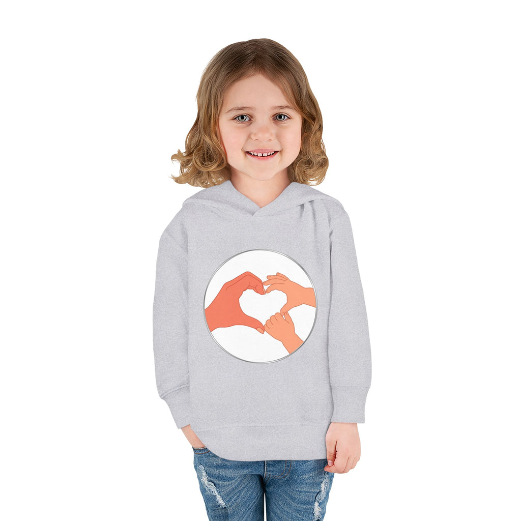 Bestie Heart Hands Toddler Hoodie | Matchy Mums