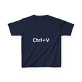 Ctrl+V Kids T-Shirt (Dark) | Matchy Mums