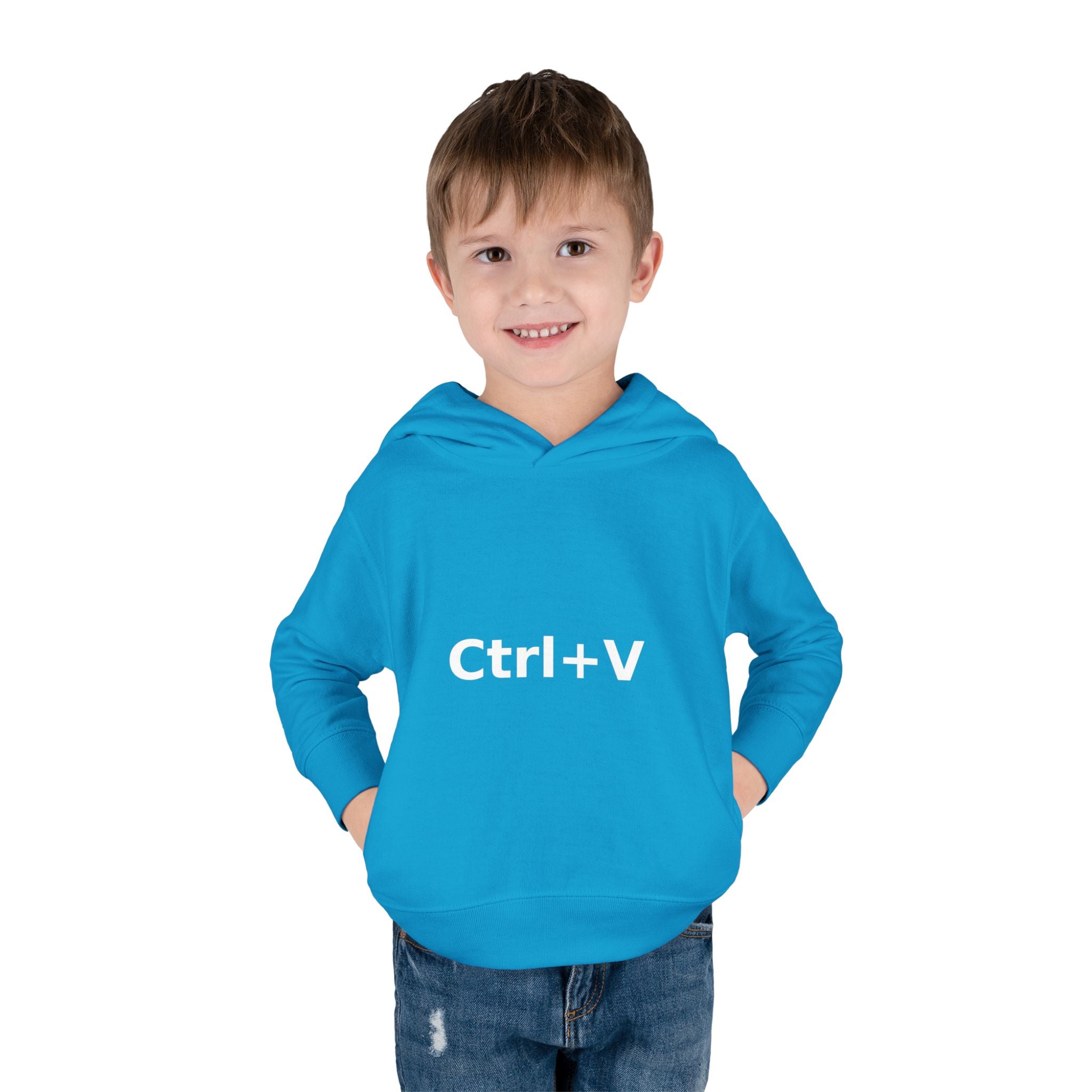 Ctrl+V Toddler Hoodie (Dark) | Matchy Mums