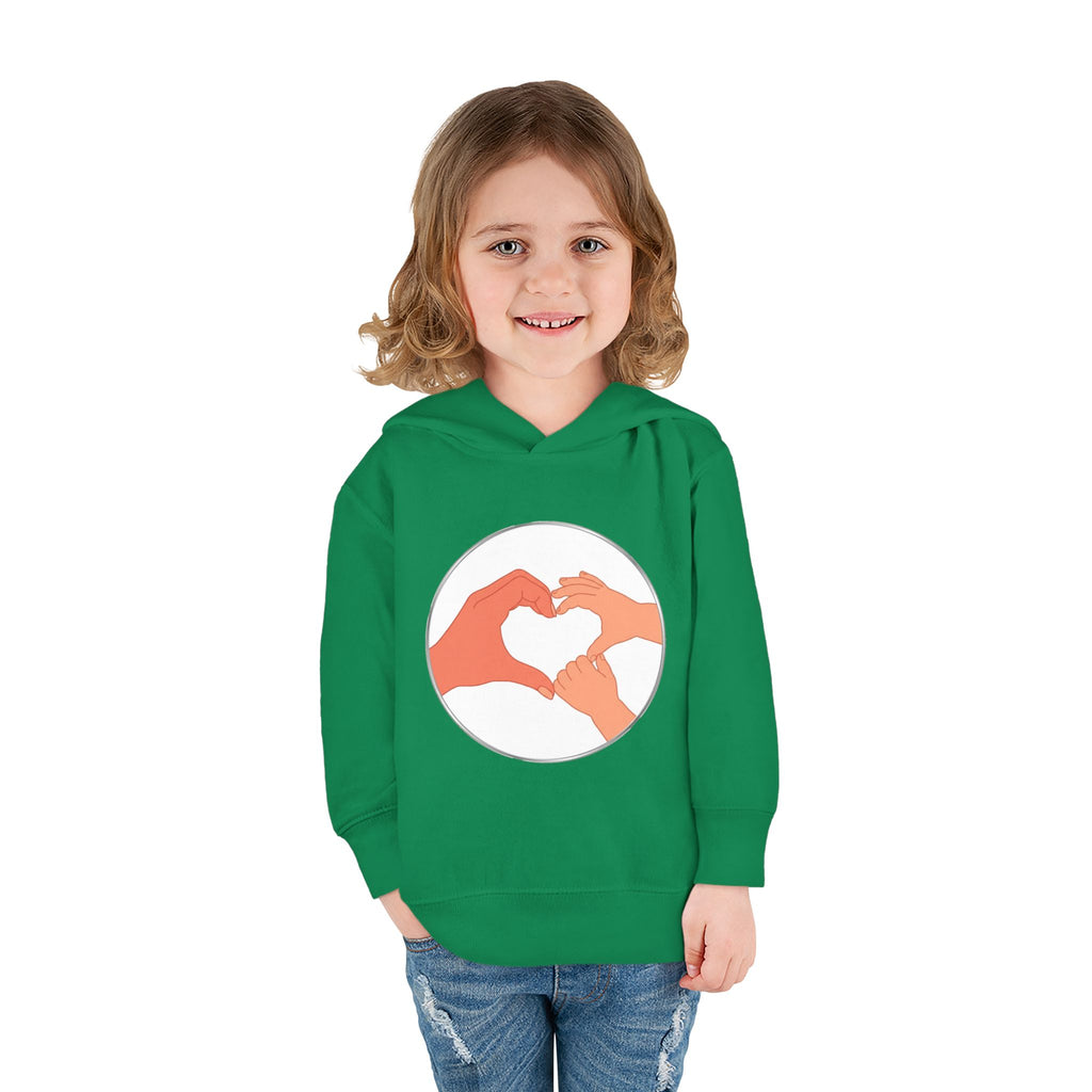 Bestie Heart Hands Toddler Hoodie | Matchy Mums