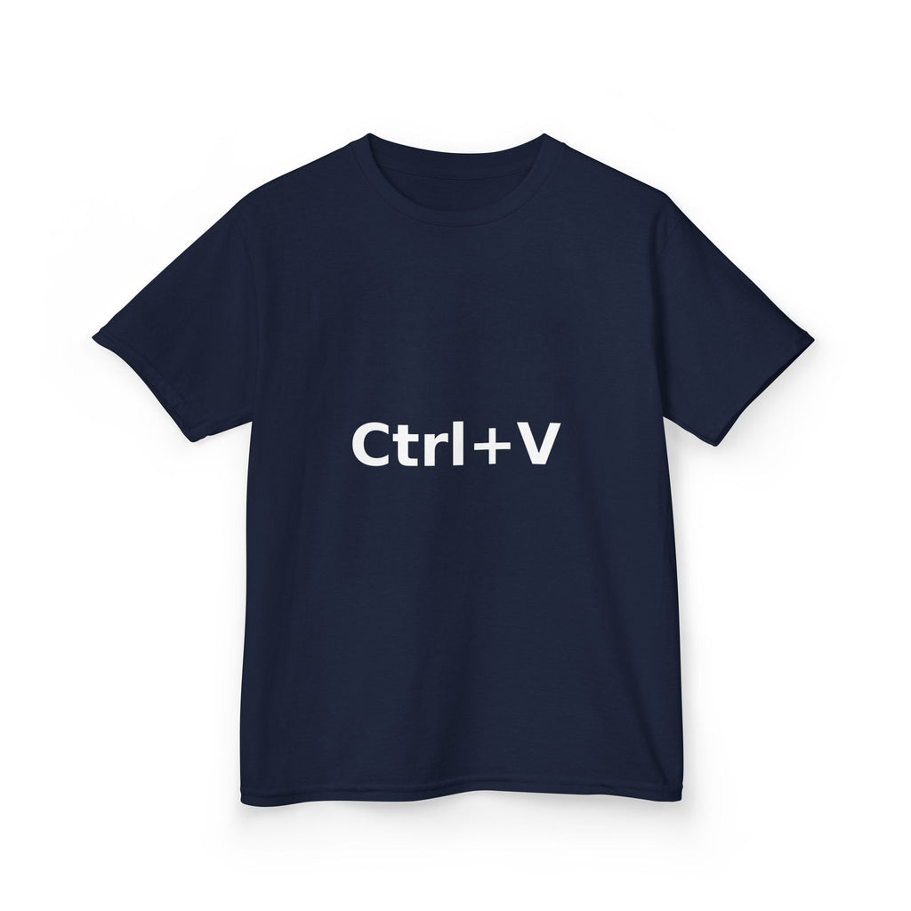 Ctrl+V Kids T-Shirt (Dark) | Matchy Mums