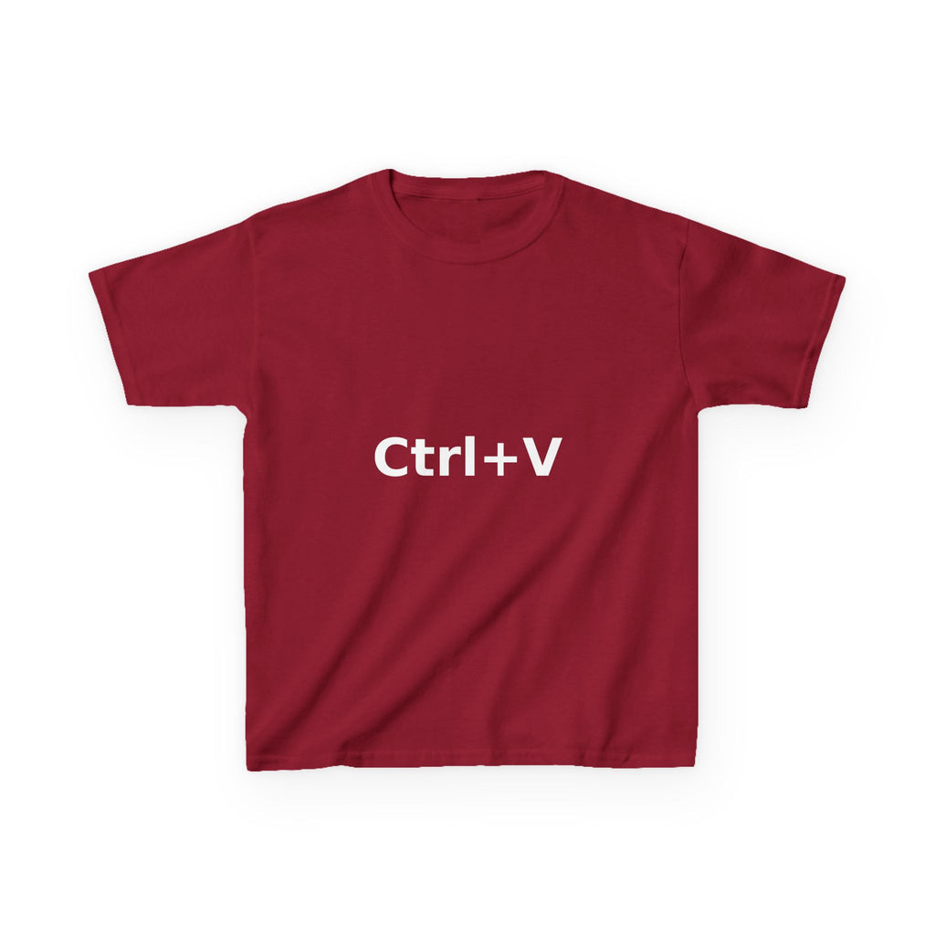 Ctrl+V Kids T-Shirt (Dark) | Matchy Mums