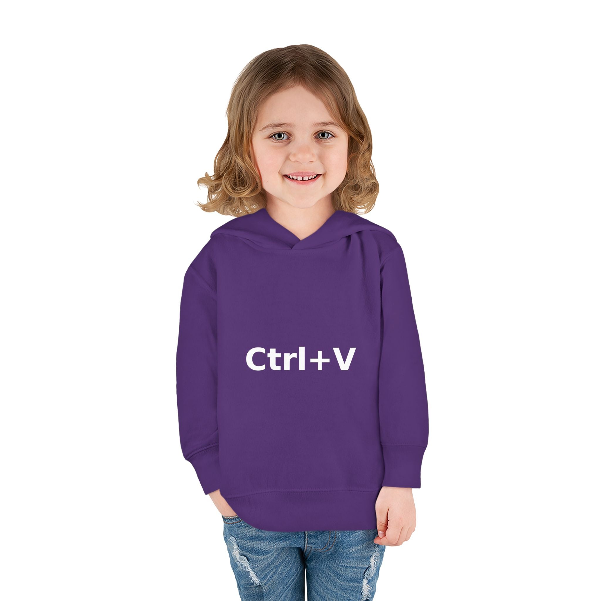 Ctrl+V Toddler Hoodie (Dark) | Matchy Mums