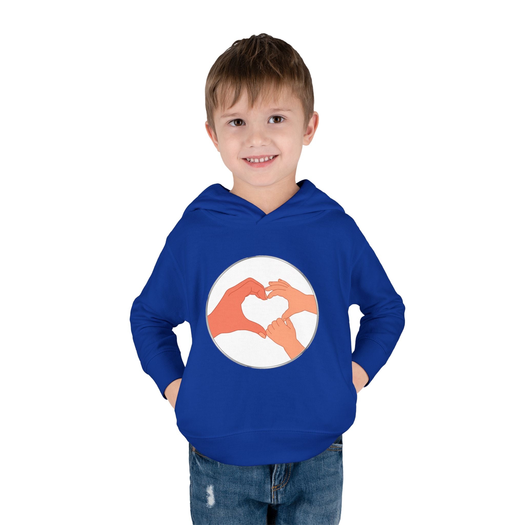 Bestie Heart Hands Toddler Hoodie | Matchy Mums