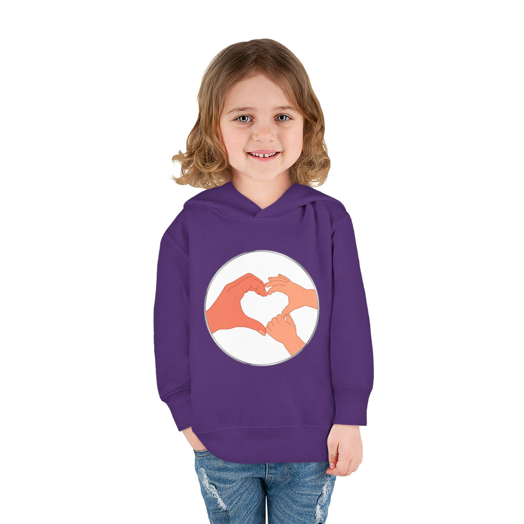 Bestie Heart Hands Toddler Hoodie | Matchy Mums