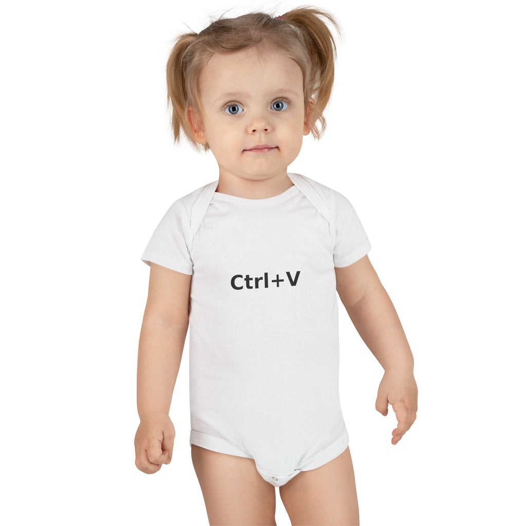 Ctrl+V Baby Onesie (Light) | Matchy Mums