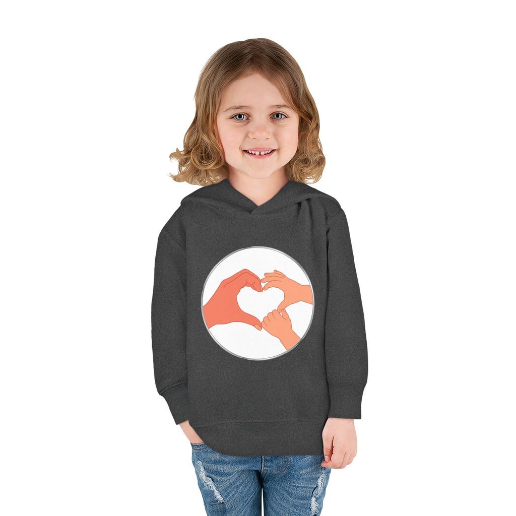 Bestie Heart Hands Toddler Hoodie | Matchy Mums
