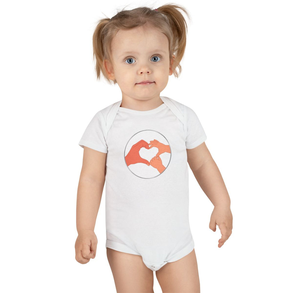 Bestie Bundle: Bestie Heart Hands Hoodie + Bestie Baby Onesie (Silver)