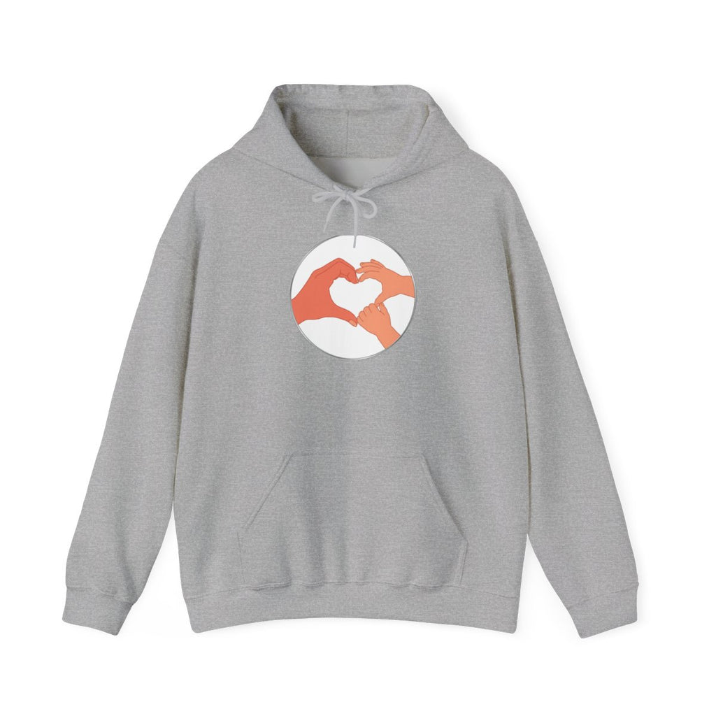 Bestie Bundle: Bestie Heart Hands Hoodie + Bestie Baby Onesie (Silver)