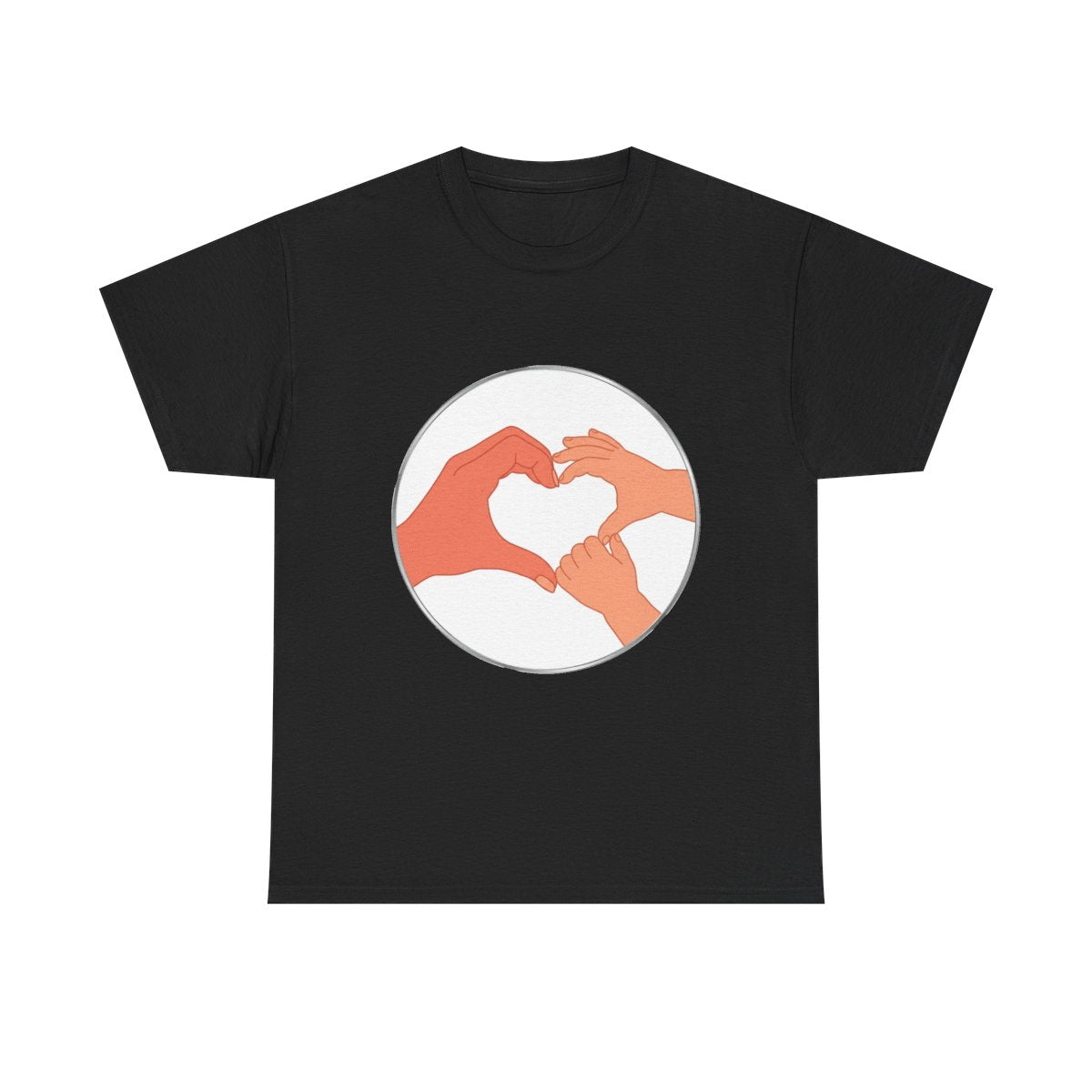 Bestie Bundle: Bestie Heart Hands T-Shirt + Bestie Baby Onesie (Silver)