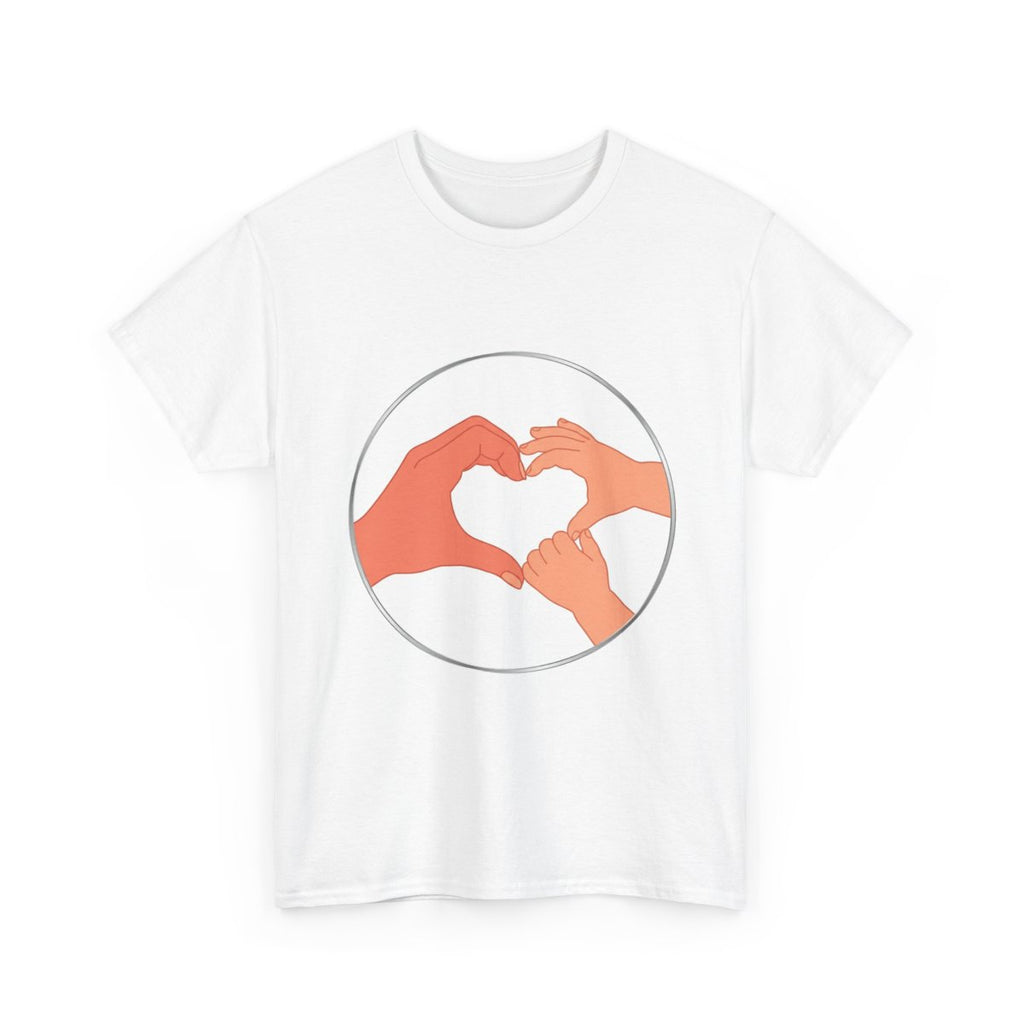 Bestie Bundle: Bestie Heart Hands T-Shirt + Bestie Baby Onesie (Silver)