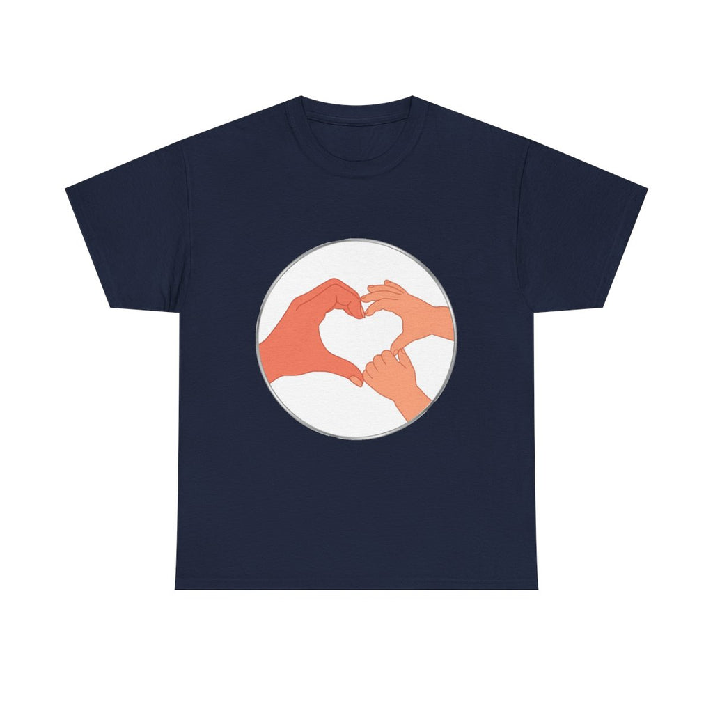 Bestie Bundle: Bestie Heart Hands T-Shirt + Bestie Baby Onesie (Silver)